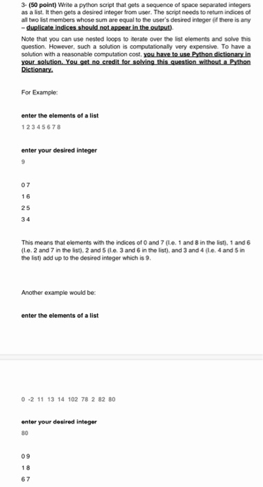  make sure both examples work 3. (50 point) Write a python
