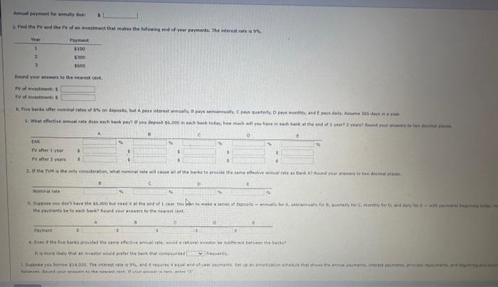 your answer to the nearest cent. b. What is the imvatments fV