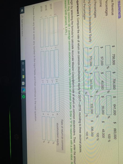 Income 57,000 40,000 35,000 48,000 Ending Common Stockholders' 372.000 Equity 344,000 332,000