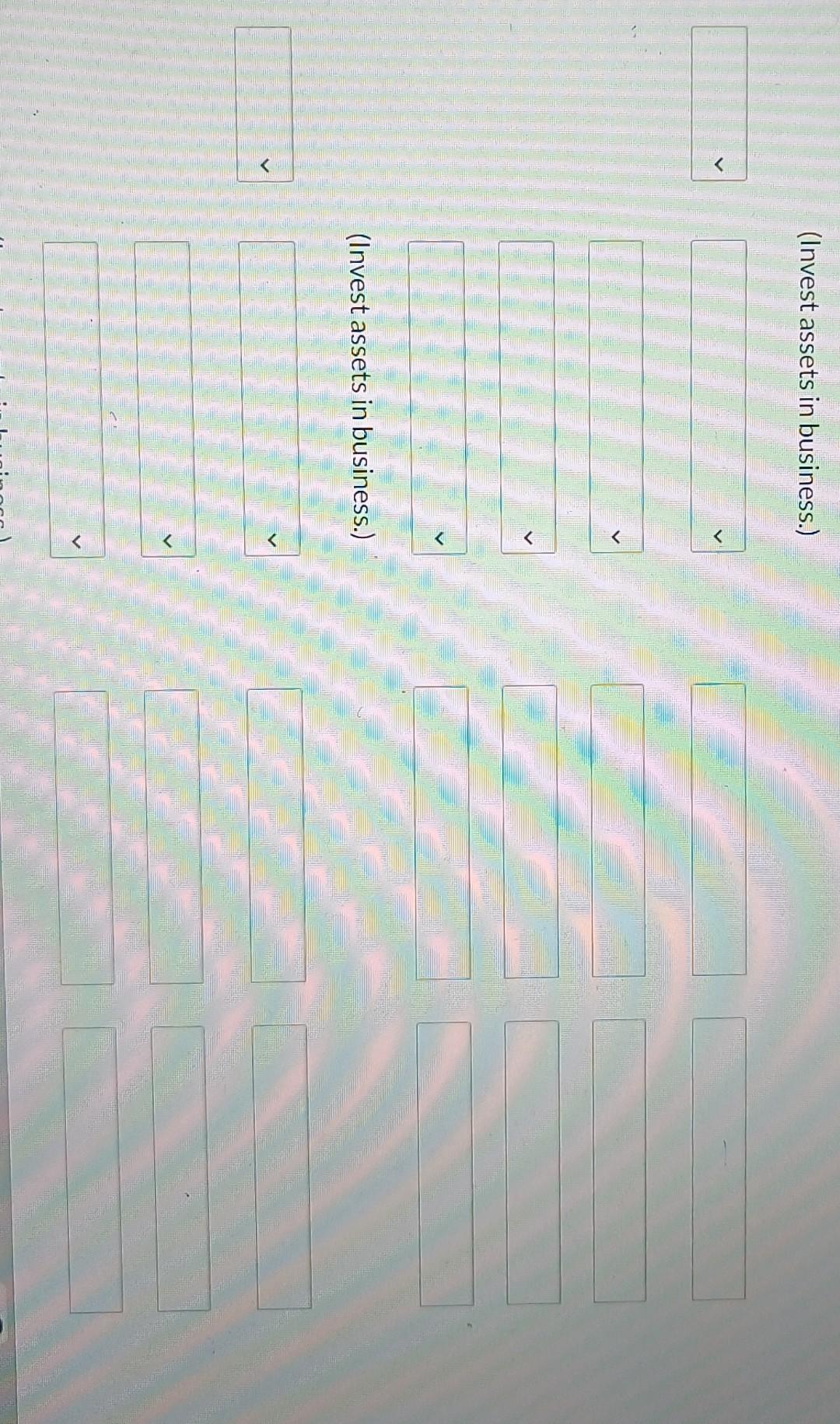 focus on providing training in organizational skills to clients. Dela invests $42,160