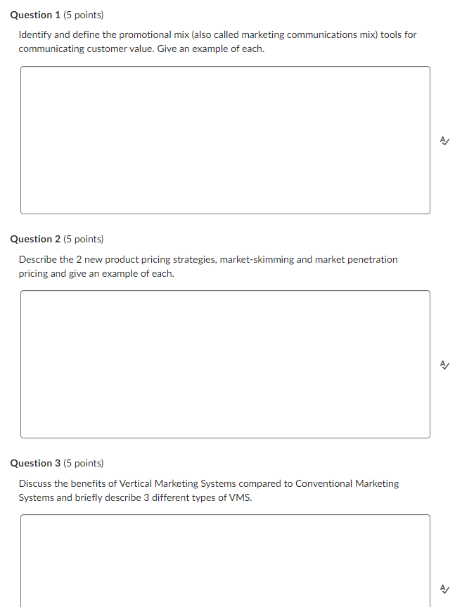  Question 1(5 points) Identify and define the promotional mix (also called
