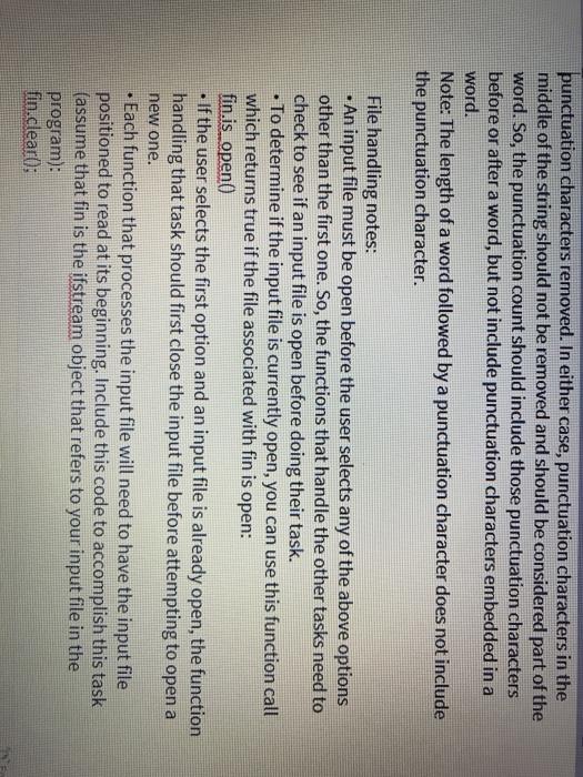 perform the following text file analysis tasks. - It will prompt the