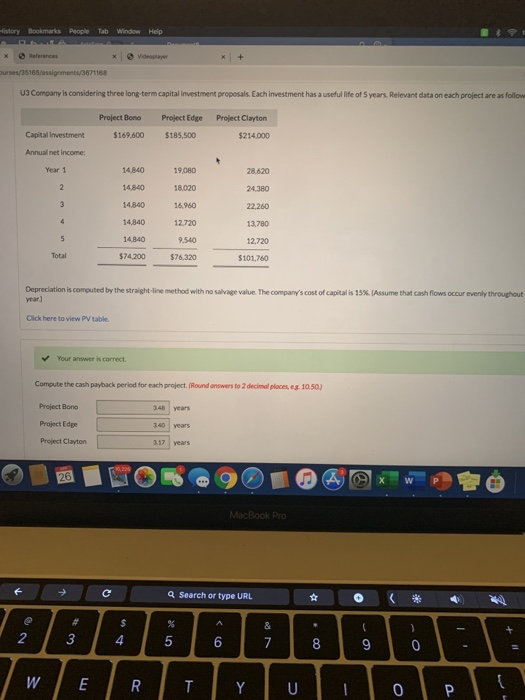 I need help with Net present value and annual rate of return