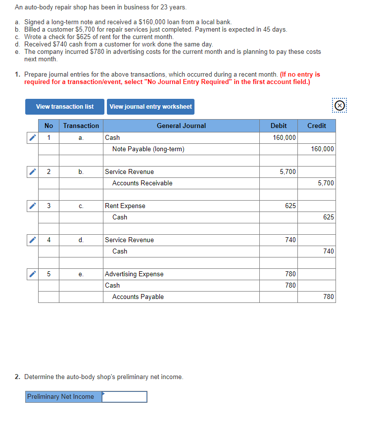 How do I determine Preliminary Net Income? I have multiple of