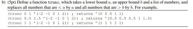 Implement the following functions in Scheme using foldl, filter and map. DO