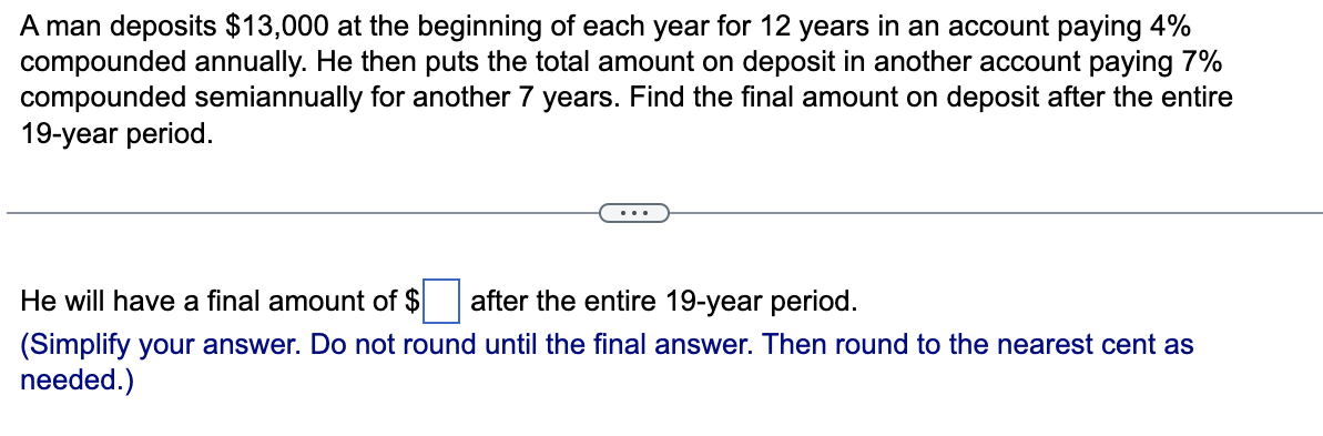 Please note the text in blue stating when to round and when