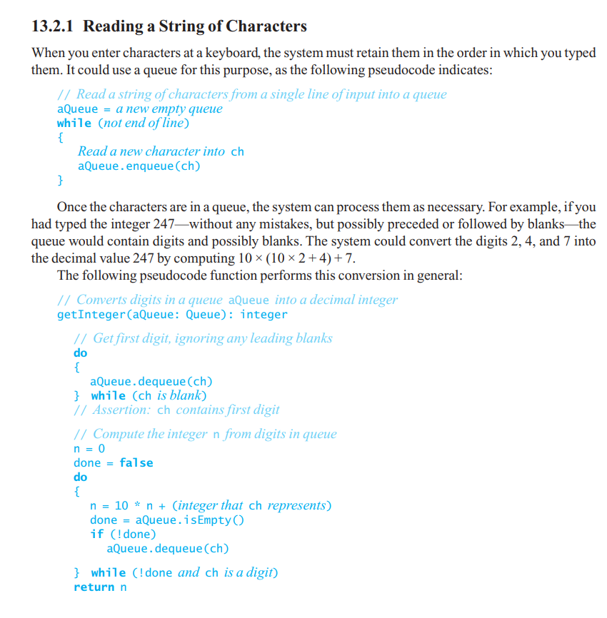 Implement the codes using the implementation of ArrayQueue, ListQueue and LinkedQueue as