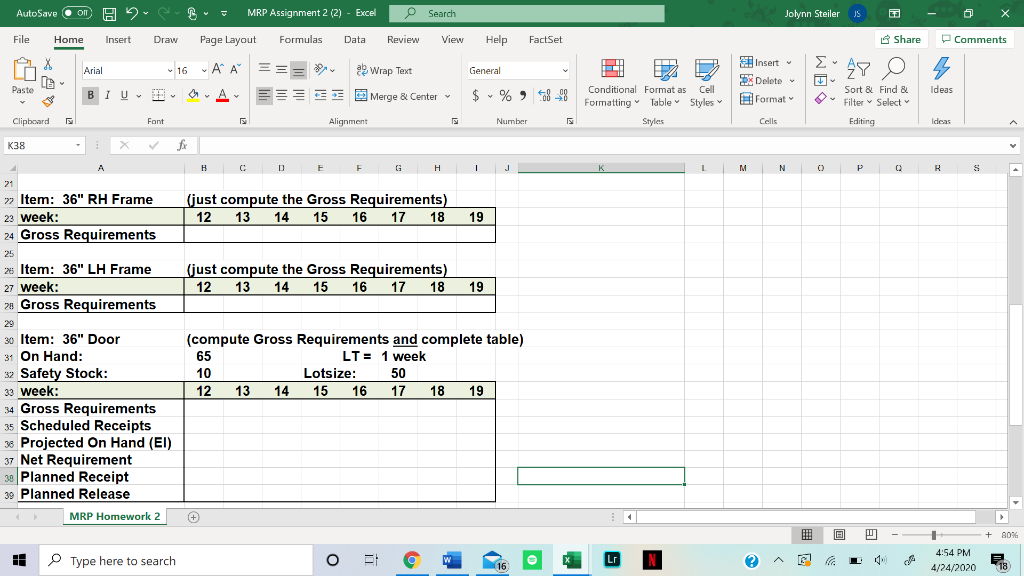 Image description: First half of the correct solution to Assignment 1. Image