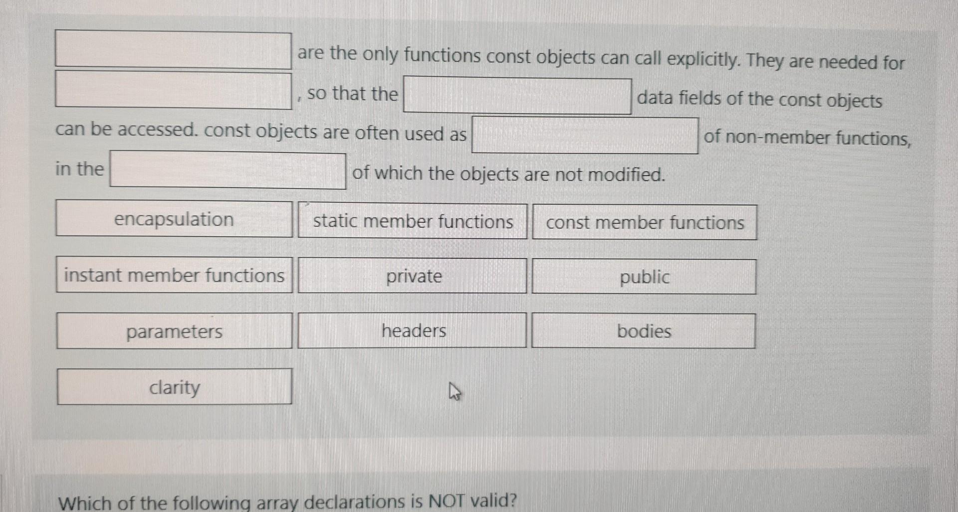 object has determined by its data fields and their values, and determined