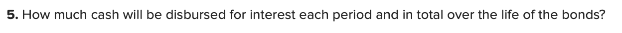 a year on December 31. The bonds mature at the end of