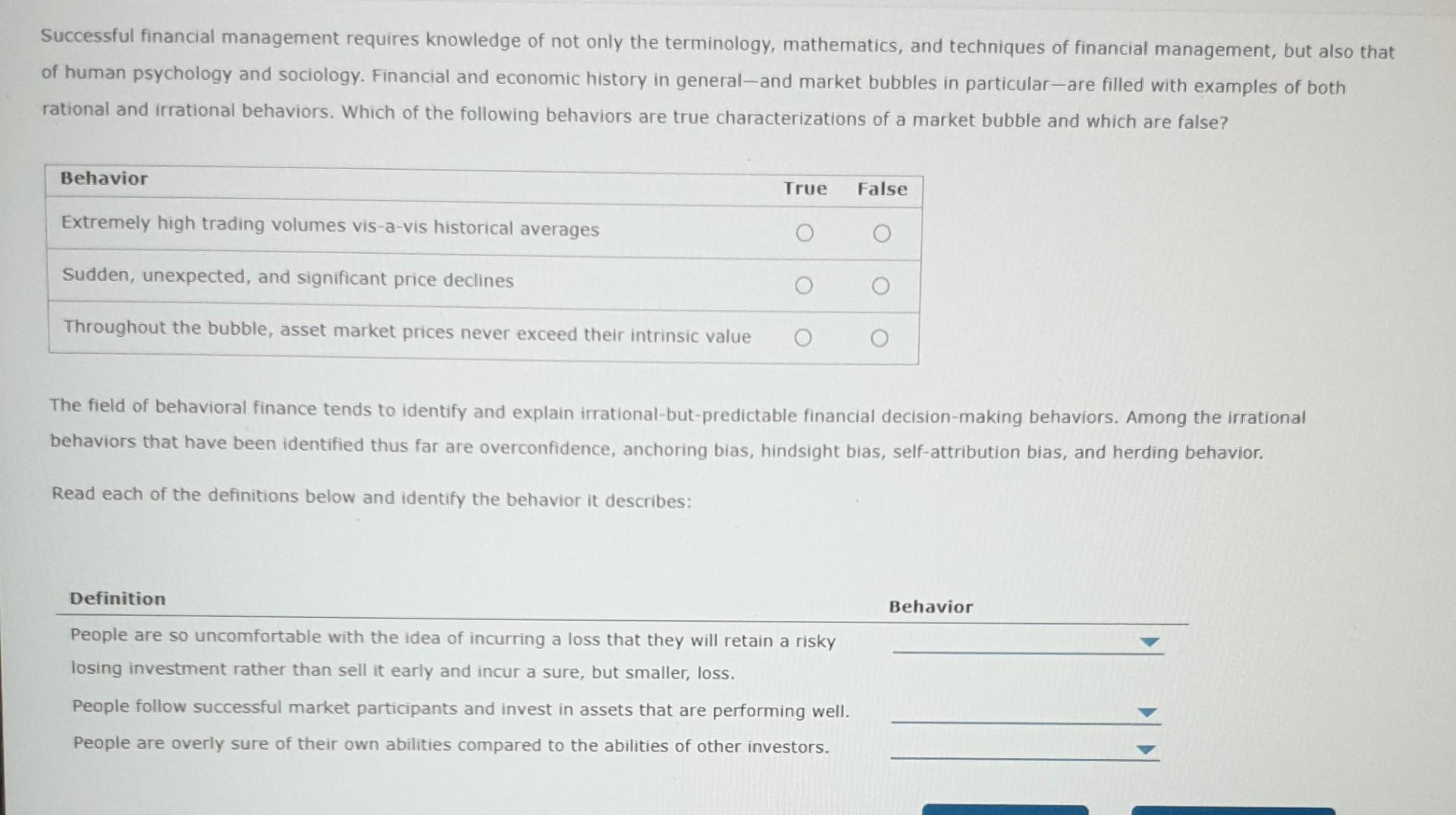 investors The concept of risk and return is subjective for different people,