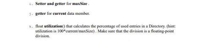 Write a driver program to test the class you have implemented, where