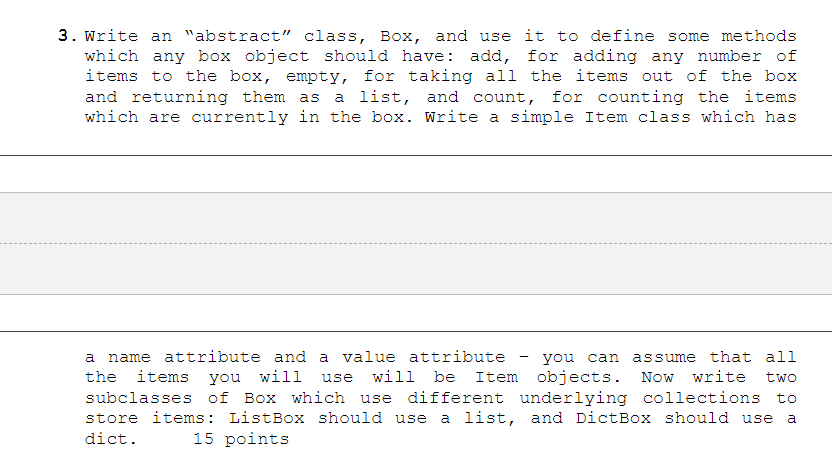 please use python to do it. TY 3. Write an "abstract"