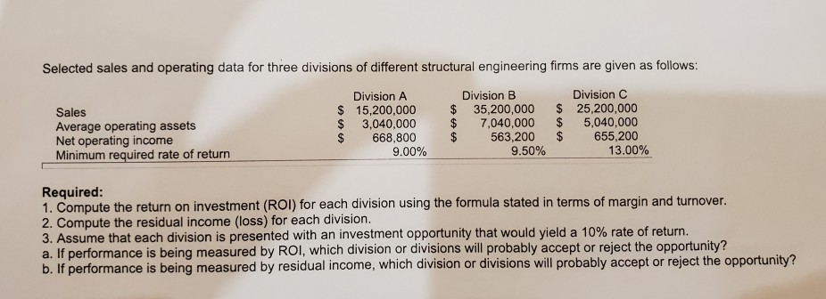Please explain and show step by step calculation. Thank you. Selected sales
