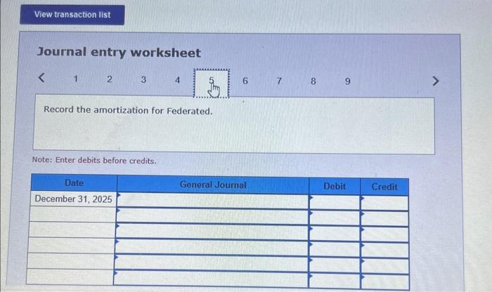 Calculate the amount Federated should record as a right-of-use asset and lease