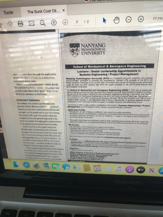 el should be based on the RCN You might think that "sunk-cost