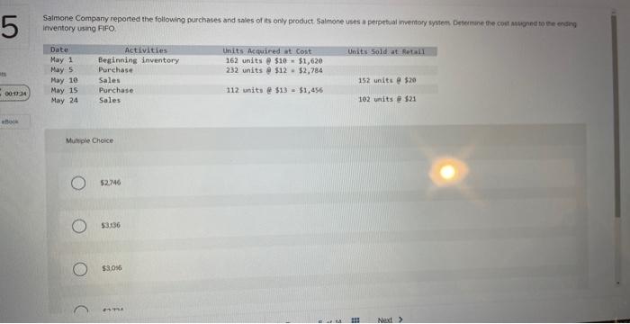  ifventory using FFO Mutelese Choice 52740 53.136 $3,056