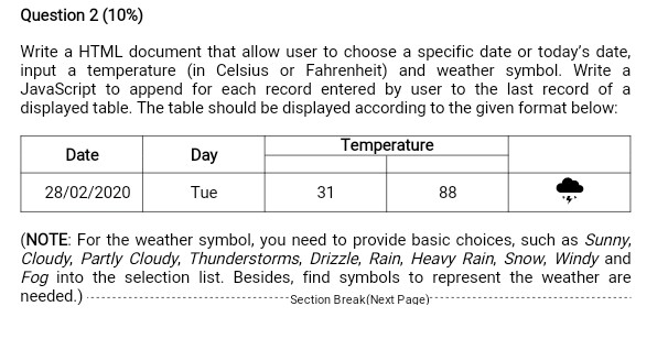 *This question from "Principle of Internet Programming" subject. *Javascript coding 