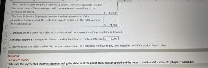 better idea of how each of its four departments are doing. The