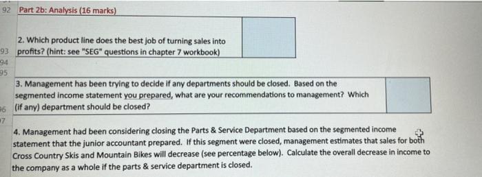 corrected cemented income statement and provide recommendation to the owner A note