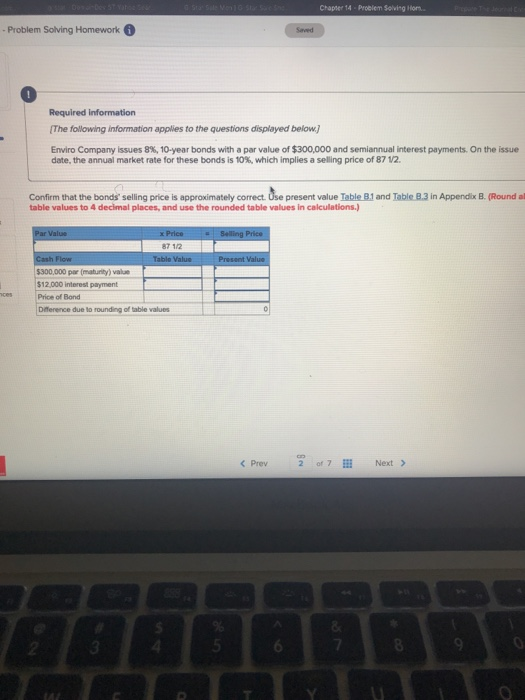  Chapser 14 Problem Solving Honm Problem Solving Homework Required information The
