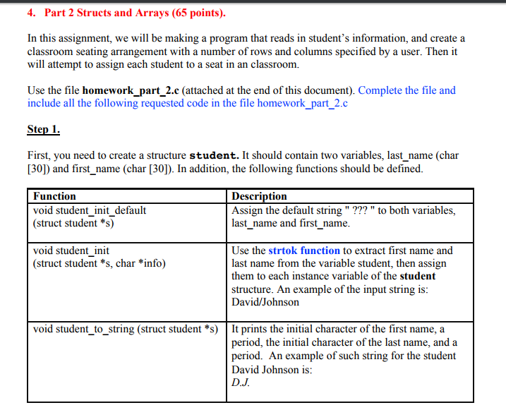 Programming in C (not C++!) 4. Part 2 Structs and Arrays (65
