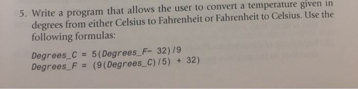  these are one question) 5. Write a program that allows the