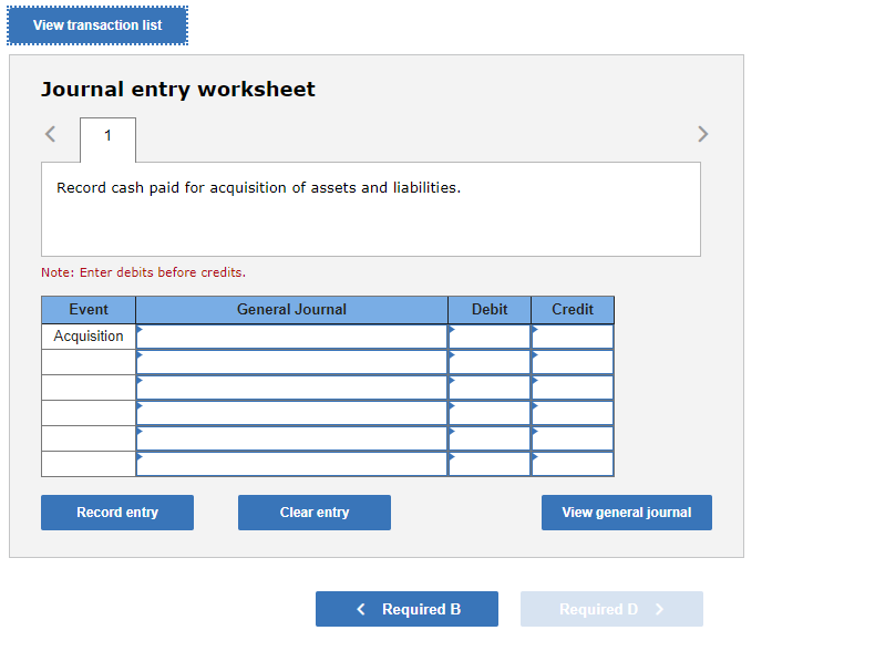 date of purchase. Datas books showed tangible assets of $410,000, liabilities of