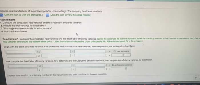  requirements 1 2 3 and 4 elegance is a manufacturer legance