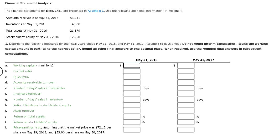 and quick ratios both during 2018. The accounts receivable turnover and number