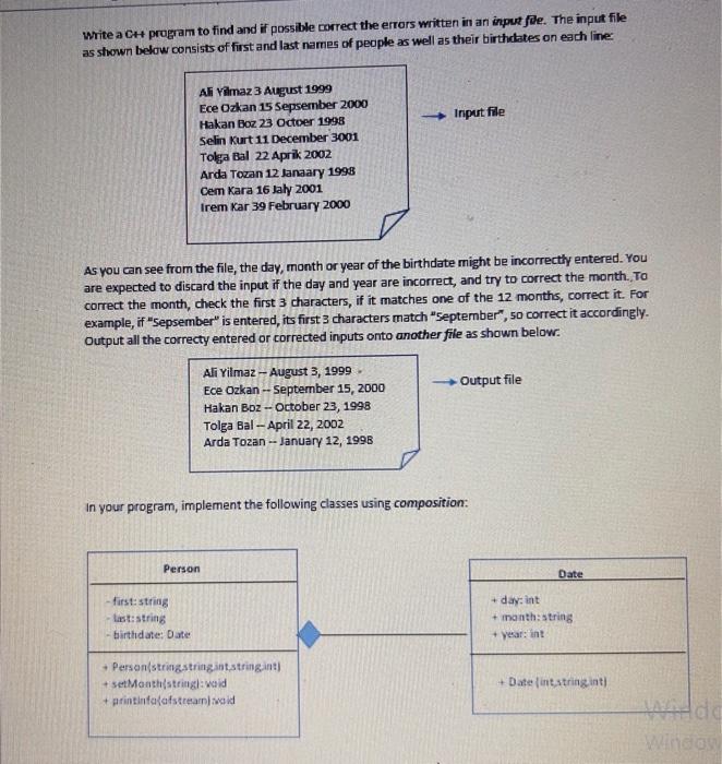  Write a CH+ program to find and if possible correct the