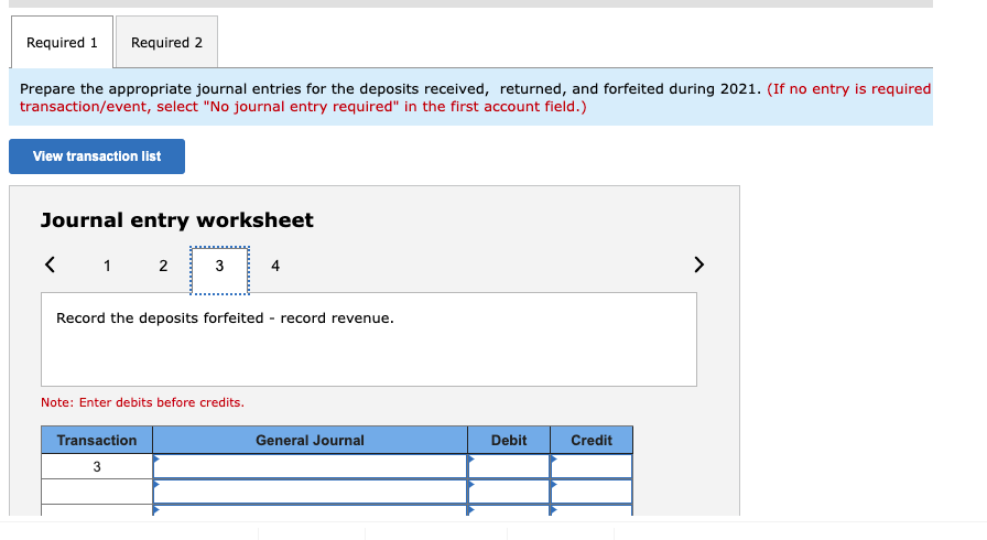 refund when the container is returned. During 2021, deposits collected on containers