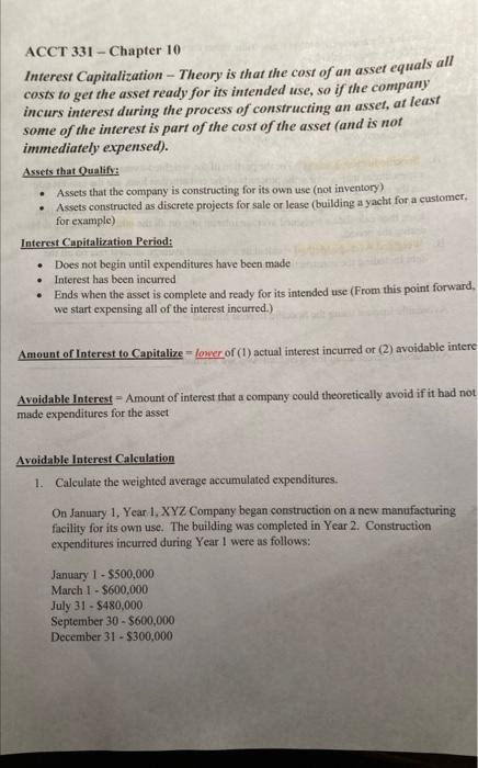 Explanation more important than answer.thanks Avoidable Interest Calculation 1. Calculate the weighted