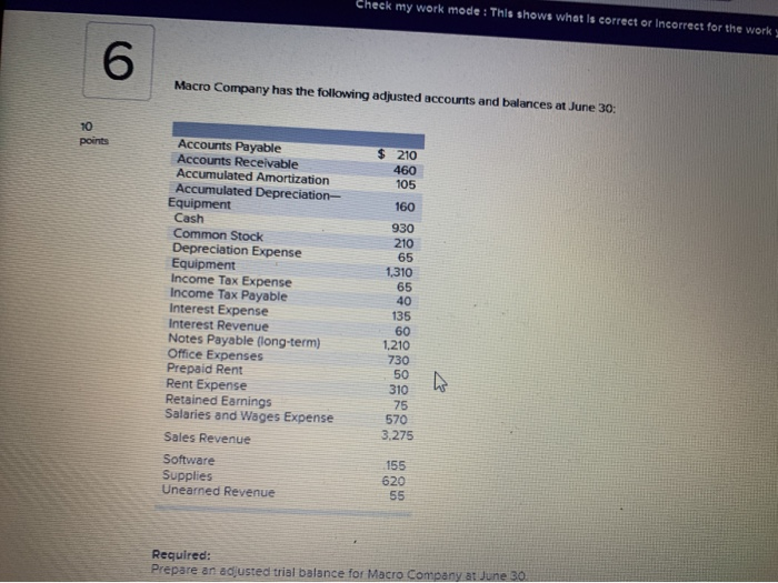  Check my work mode: This shows what is correct or incorrect