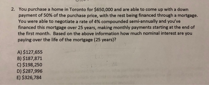 solutions without the use of excel please U . 2. You purchase