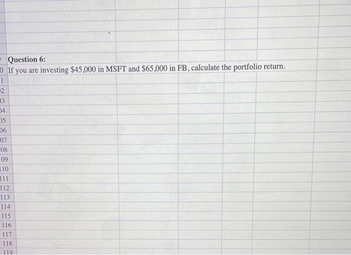 \hline \multirow{2}{*}{7} & Date & Market Price & Dividends \\ \hline 8