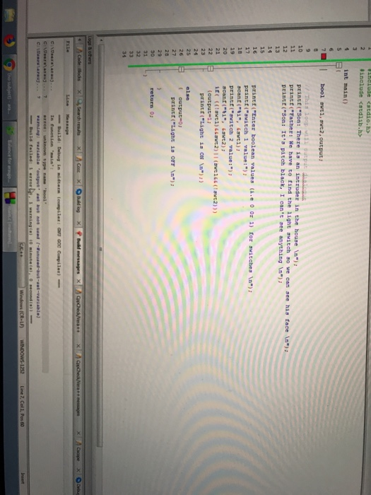 what is the error in this code? 