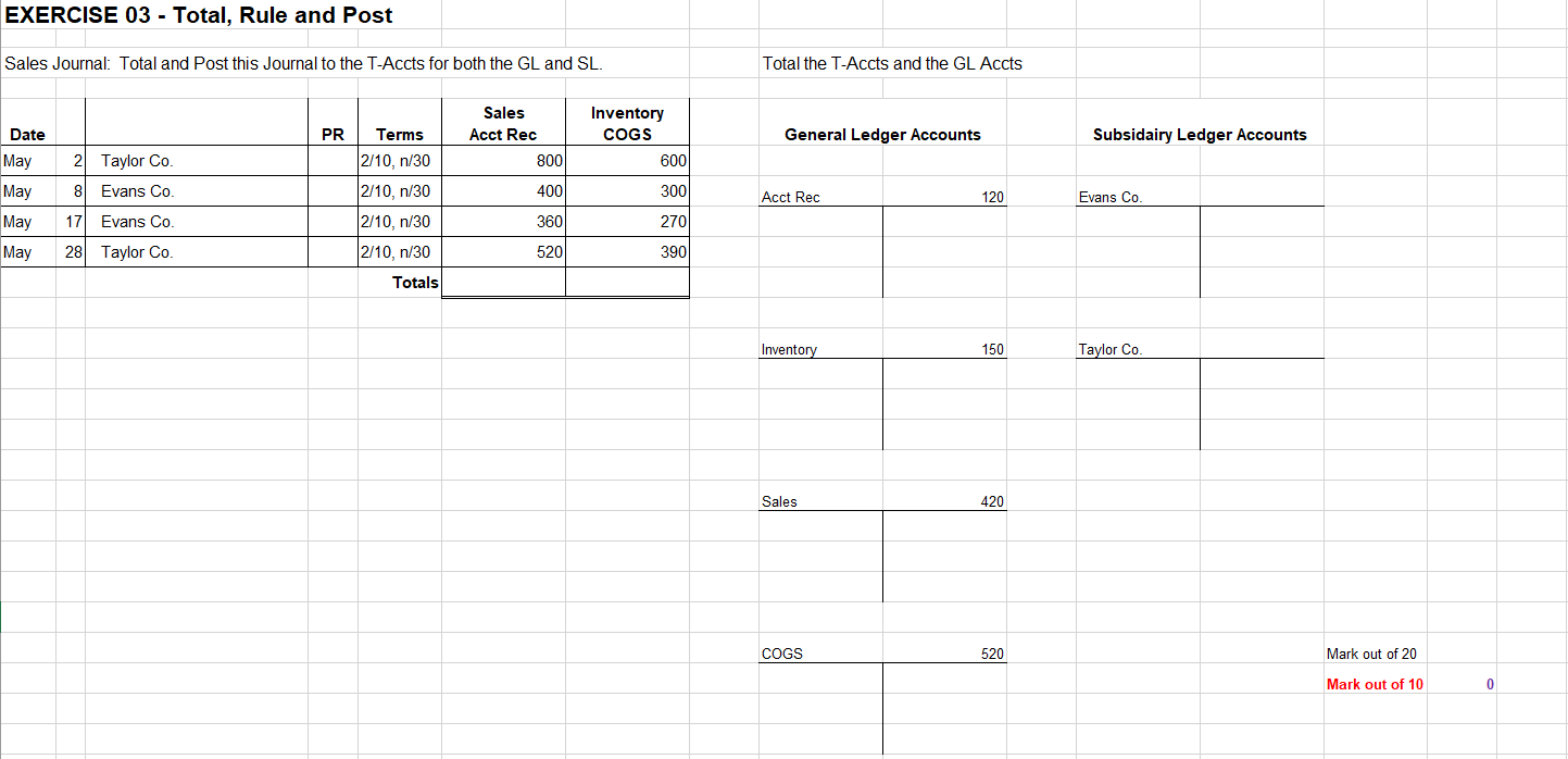 Hello, can anybody help me solve this exercise? Thanks. EXERCISE 03 -