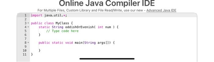 a parameter, then returns "Oddish" if the integer is oddish, and returns