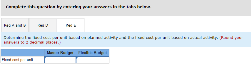 planned to produce and sell 2,000 units. Actual production and sales amounted