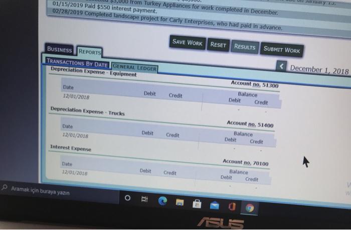 covers two years, $8,000. 12/01/2018 The beginning balance of Office Supplies was