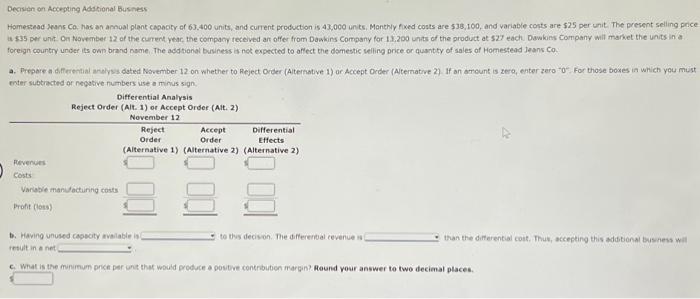 help Decriten on Accepting Adstional busness enter subtracted or negative numbers use
