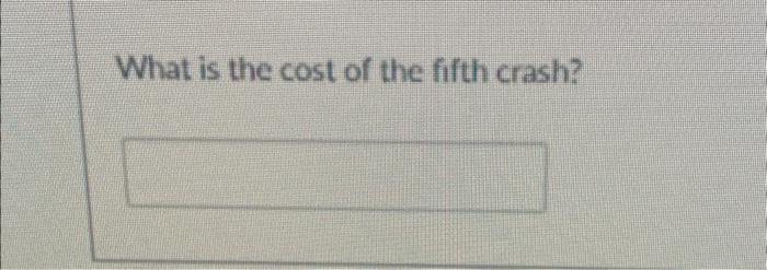 before crashing any activities? What is the cost of the second crash?