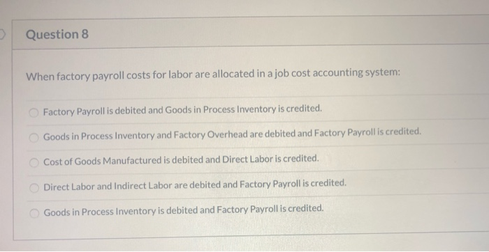 transferred to Finished Goods Inventory. Goods in Process Inventory 500 47,100 29,600