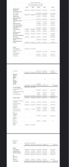 have prepared them. Prepare a variance analysis on the condensed financial statements