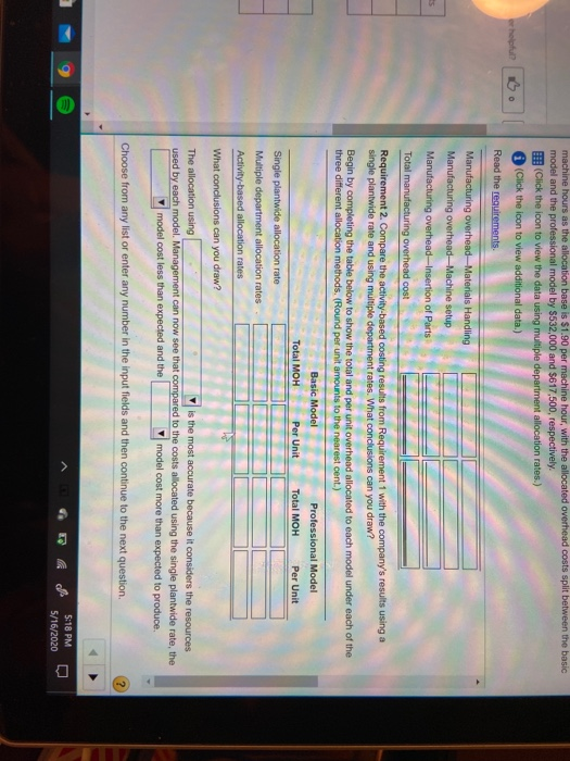 The basic model actually consumed 280,000 machine hours, and the professional model