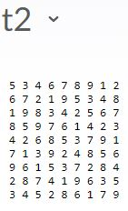 be a space between each digit so that you may read in