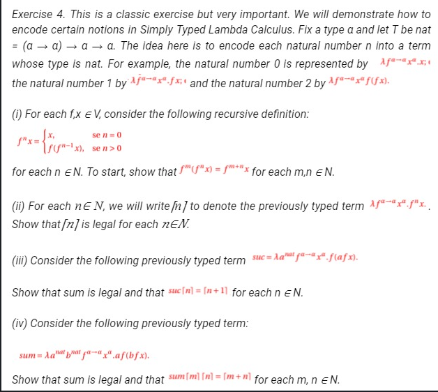  Exercise 4. This is a classic exercise but very important. We
