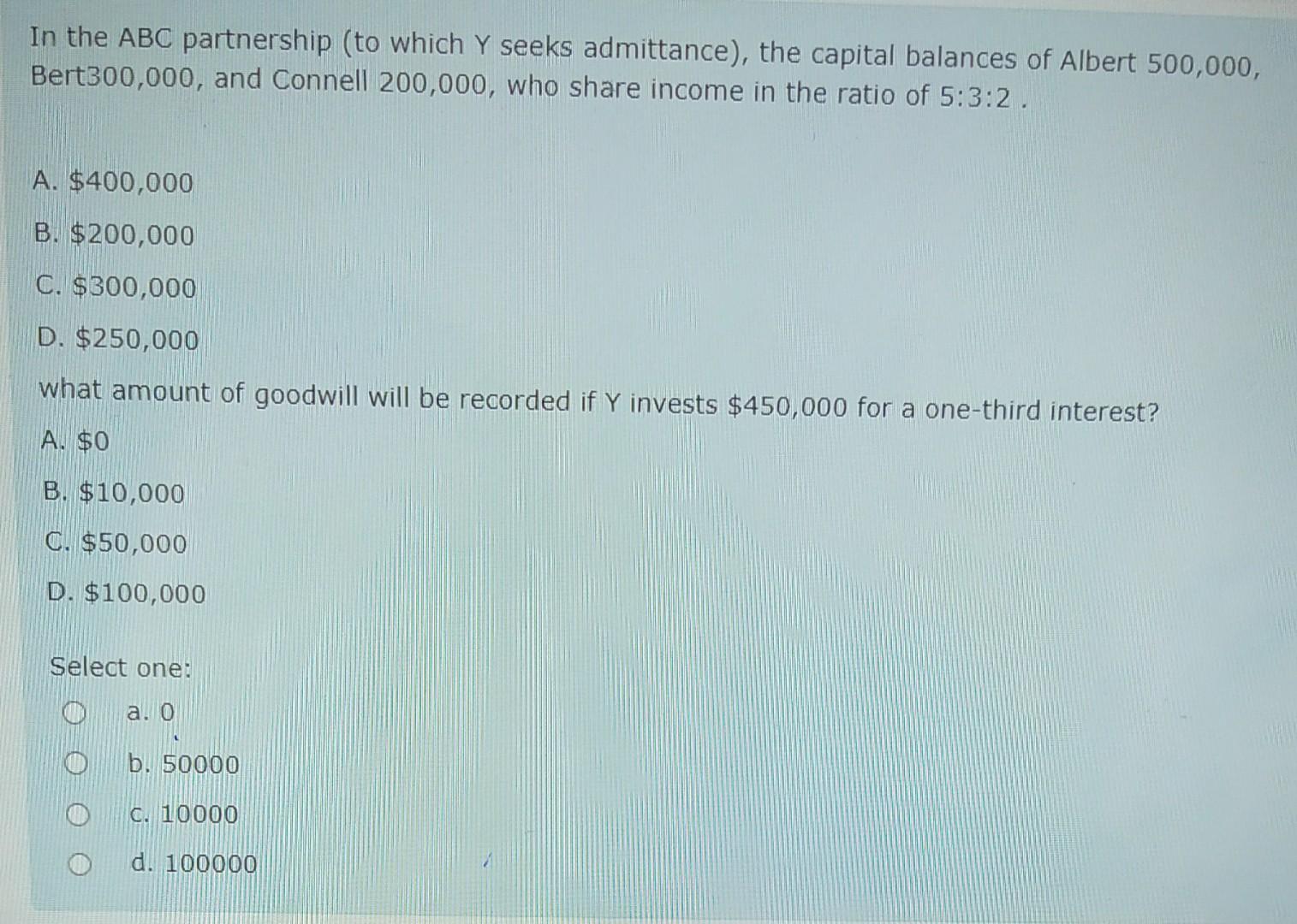 loan of partner d. capital B and s formed a partnership. B
