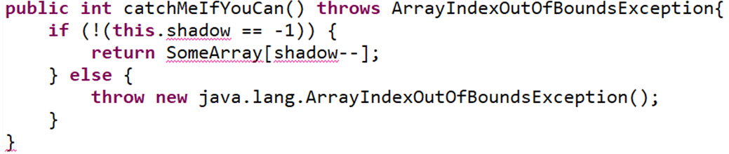 Question 2 (3 points) Analyze the snippet of code below. Identify the